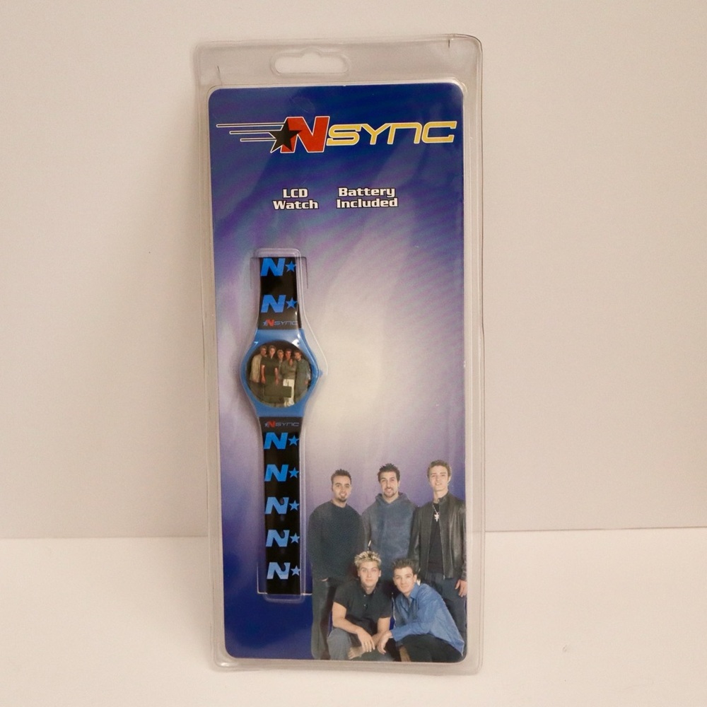 Vintage 2000 NSYNC LCD Wrist Watch Nelsonic NEW In Packaging